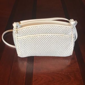 VTG Whiting  and Davis White Long strap mesh bag